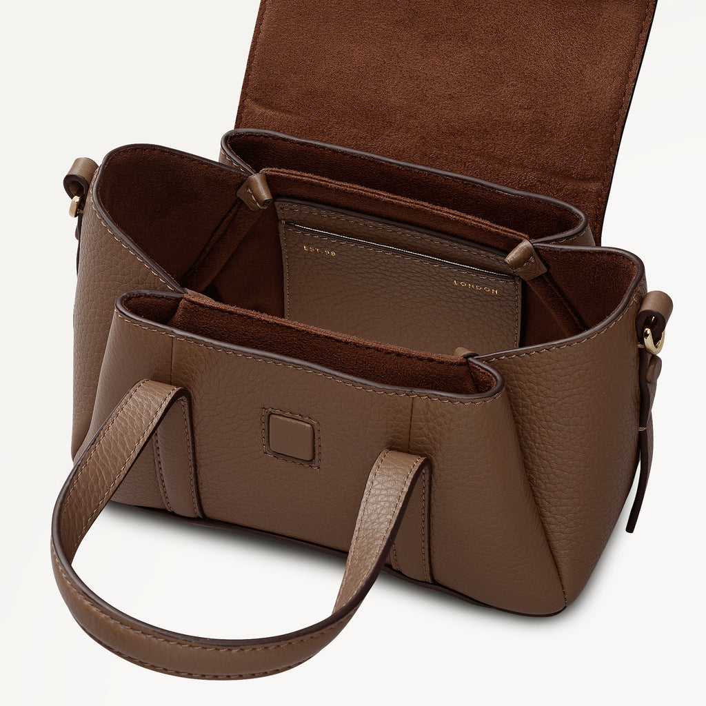 The Chancery Small Flapover Satchel Coffee - 113034