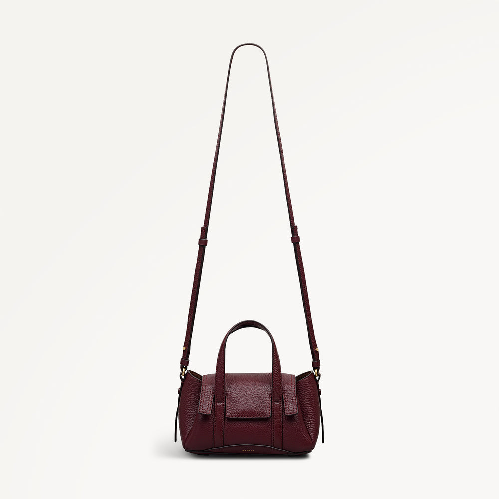 The Chancery Small Flapover Satchel Dark Cherry - 113035