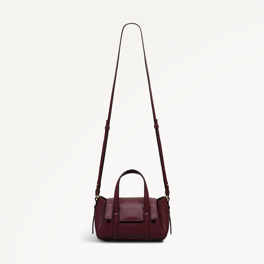 The Chancery Small Flapover Satchel Dark Cherry - 113035