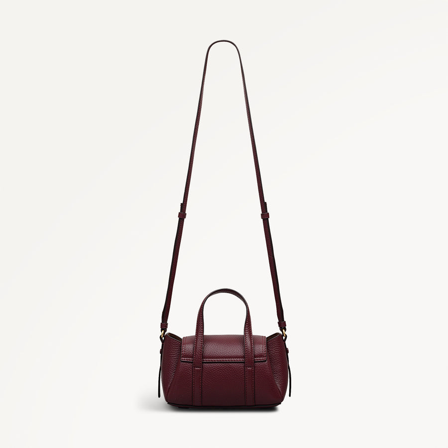 The Chancery Small Flapover Satchel Dark Cherry - 113035