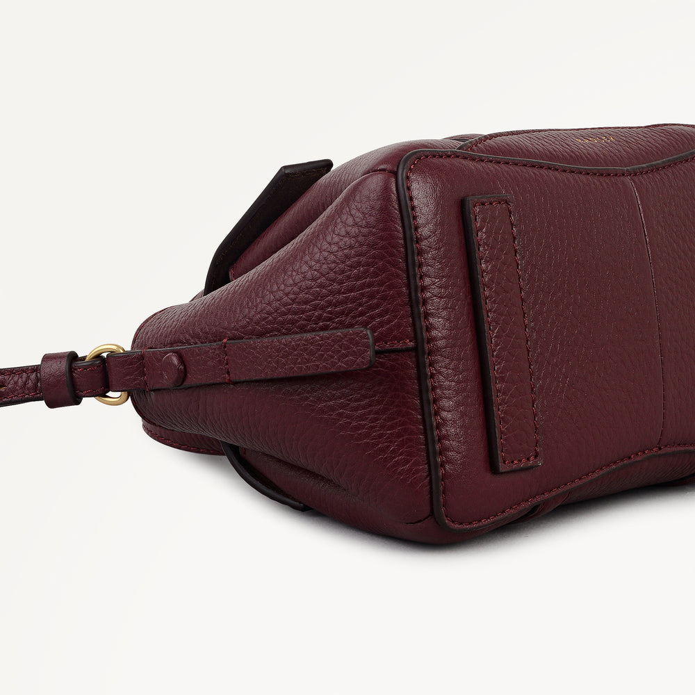 The Chancery Small Flapover Satchel Dark Cherry - 113035