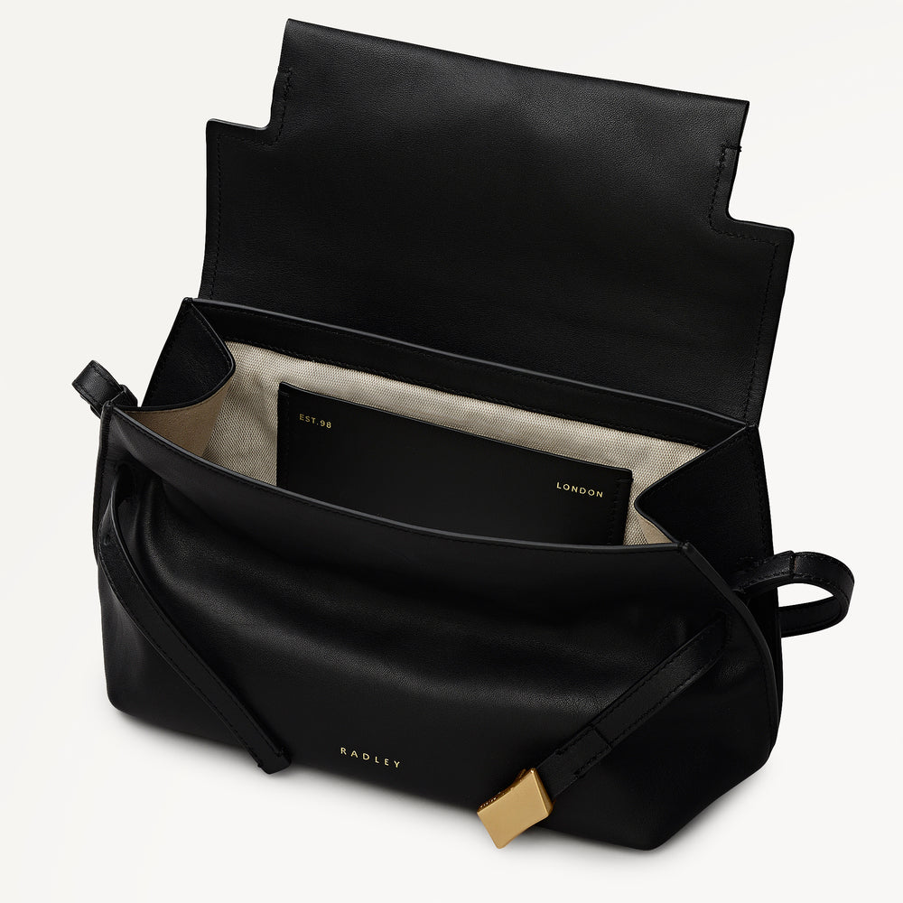 The Christina Small Flapover Cross Body Black - 113040