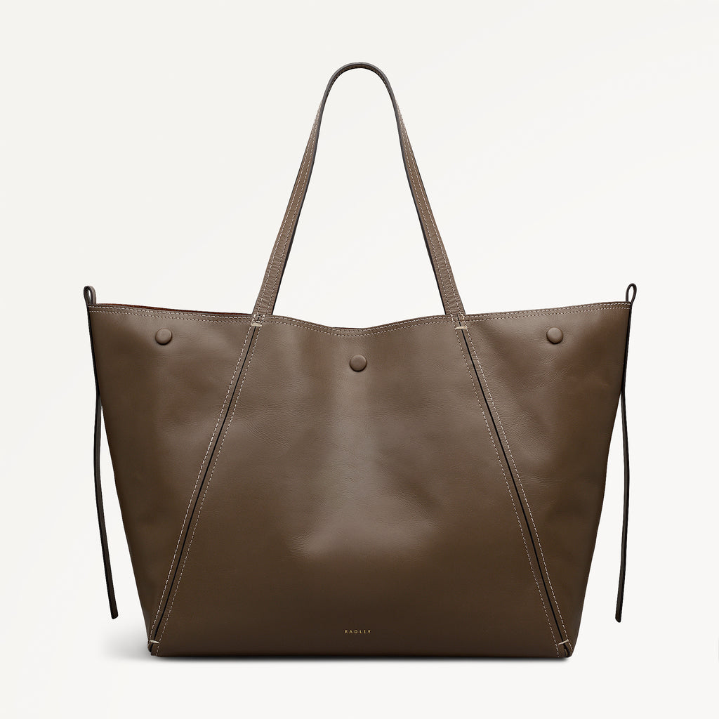 The Delphine Extra Large Open Top Tote Coffee - 113045