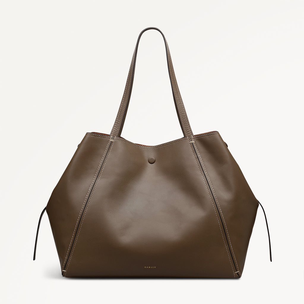 The Delphine Extra Large Open Top Tote Coffee - 113045