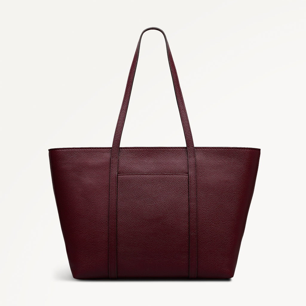 The Weekly Large Open Top Tote Dark Cherry - 113053