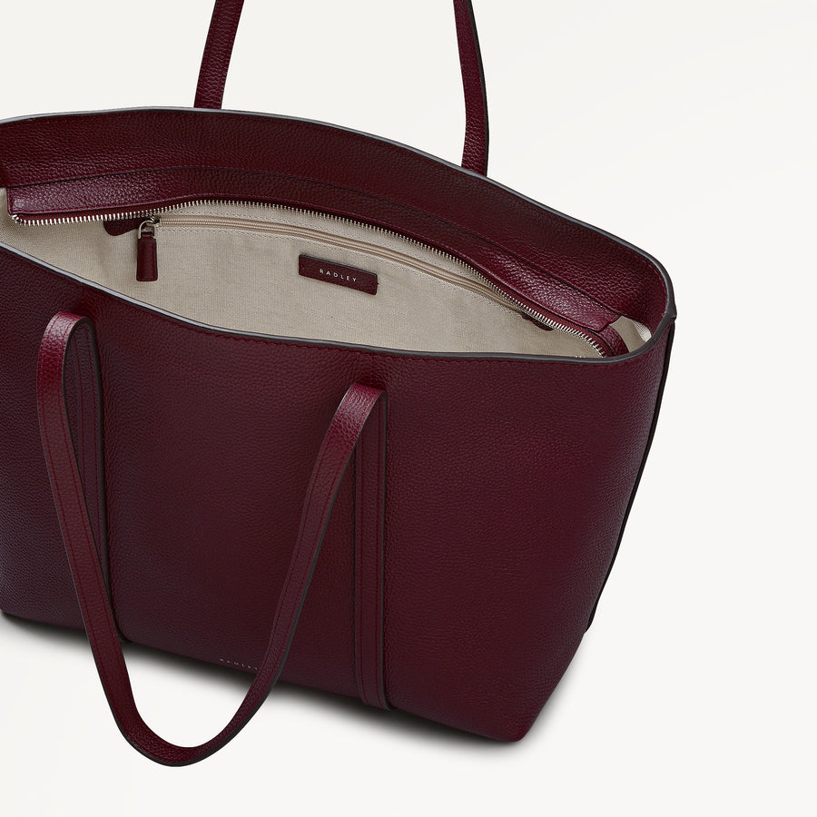 The Weekly Large Open Top Tote Dark Cherry - 113053