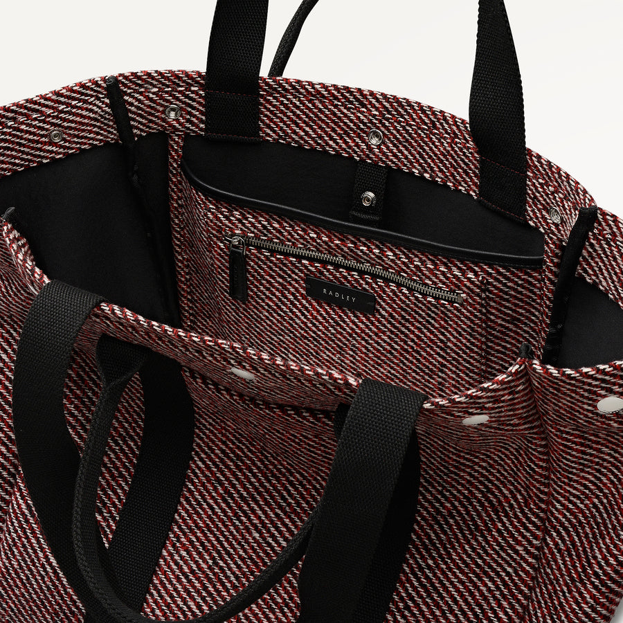 Hadleigh Place Large Open Top Tote Dark Cherry - 113059