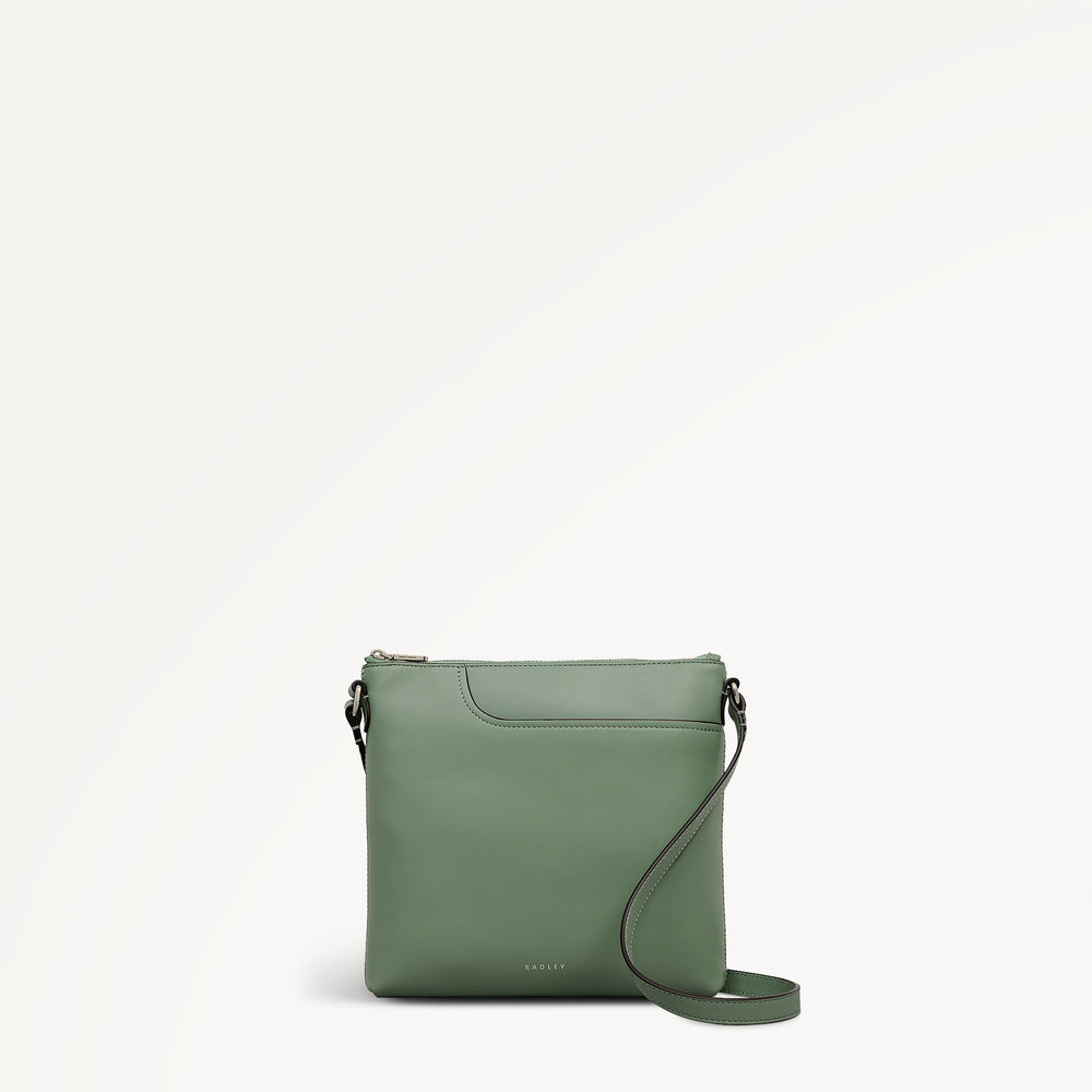 Pockets Small Ziptop North-South Cross Body Bag - RHE30901