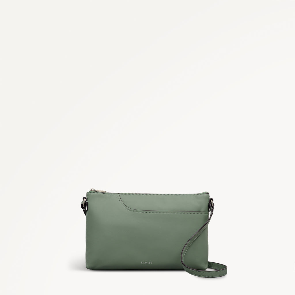 Pockets Medium Ziptop Ew Cross Body Pistachio - 113065