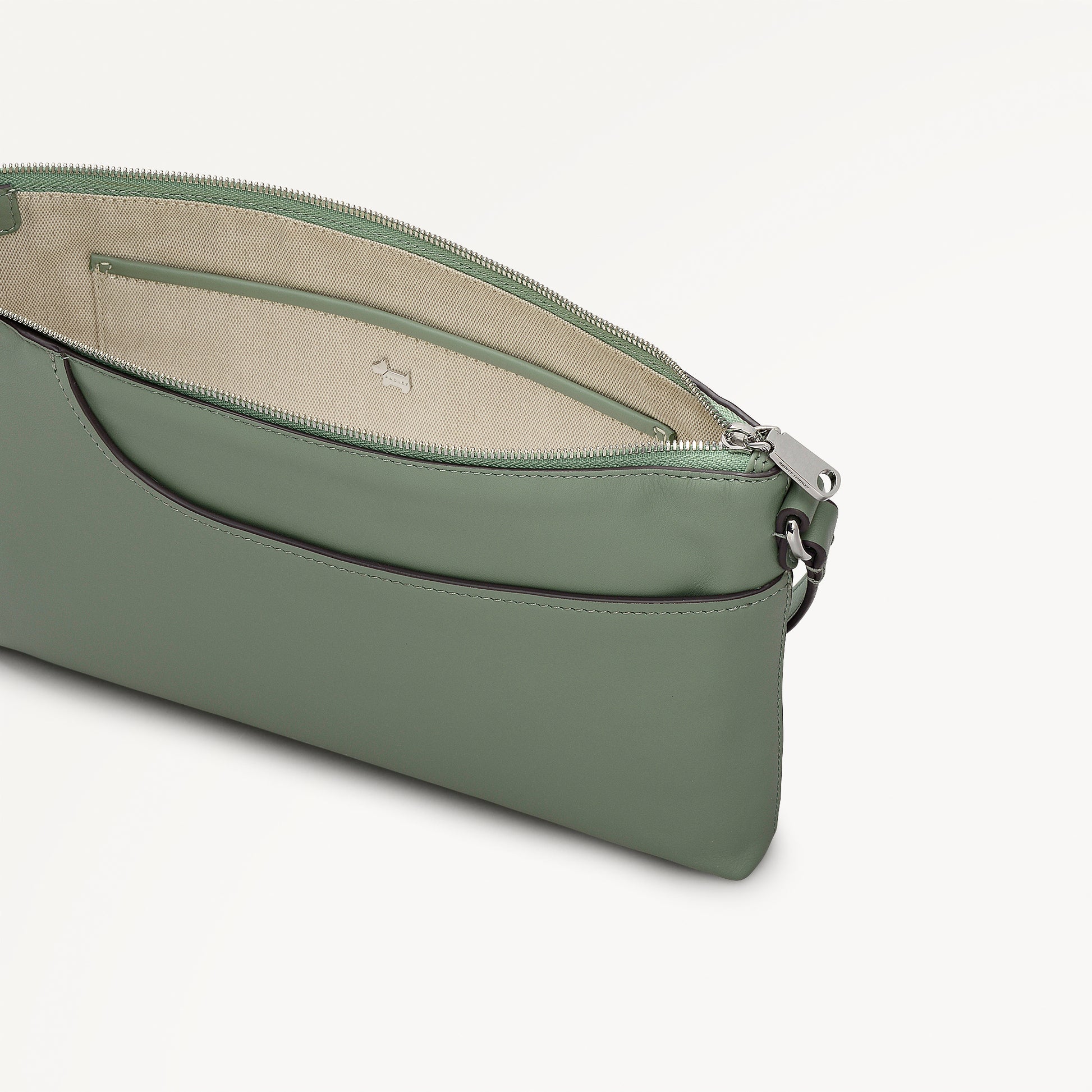 Pockets Medium Ziptop Ew Cross Body Pistachio - 113065