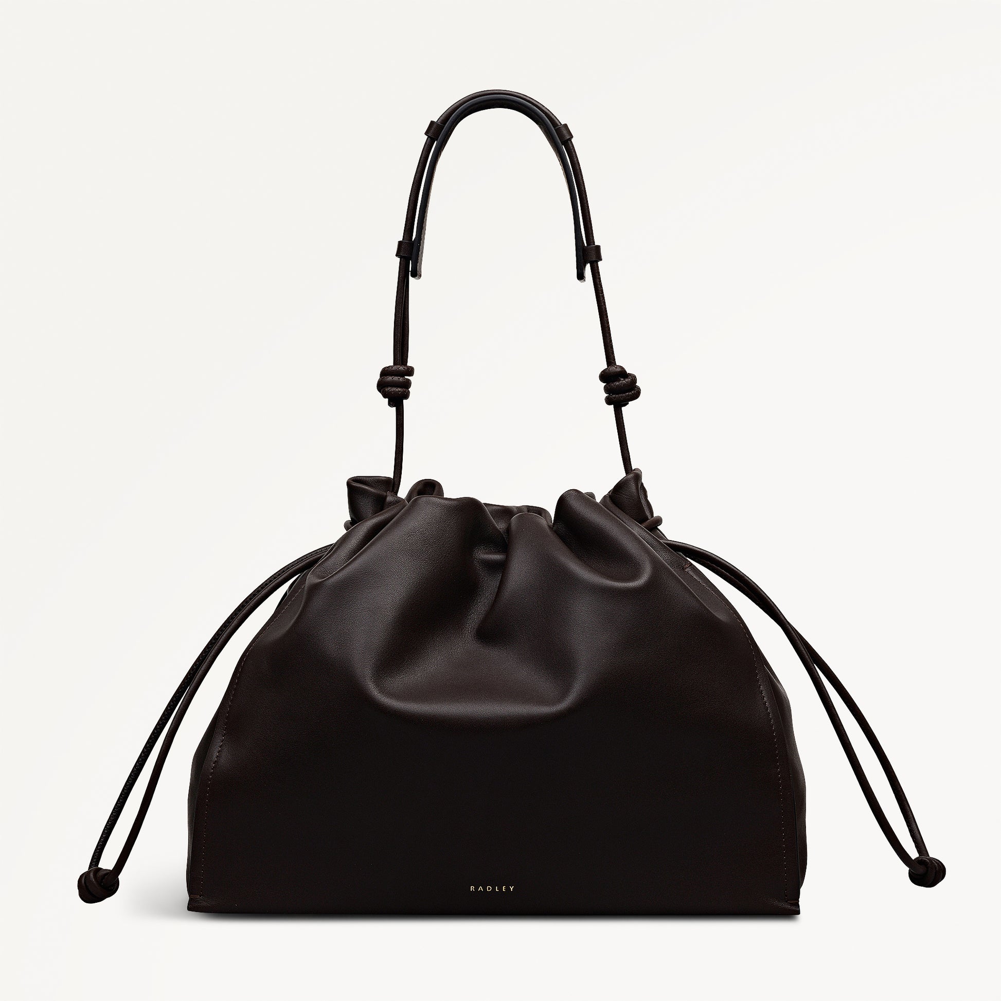 The Roxburgh Large Drawstring Shoulder Dark Oak - 113067