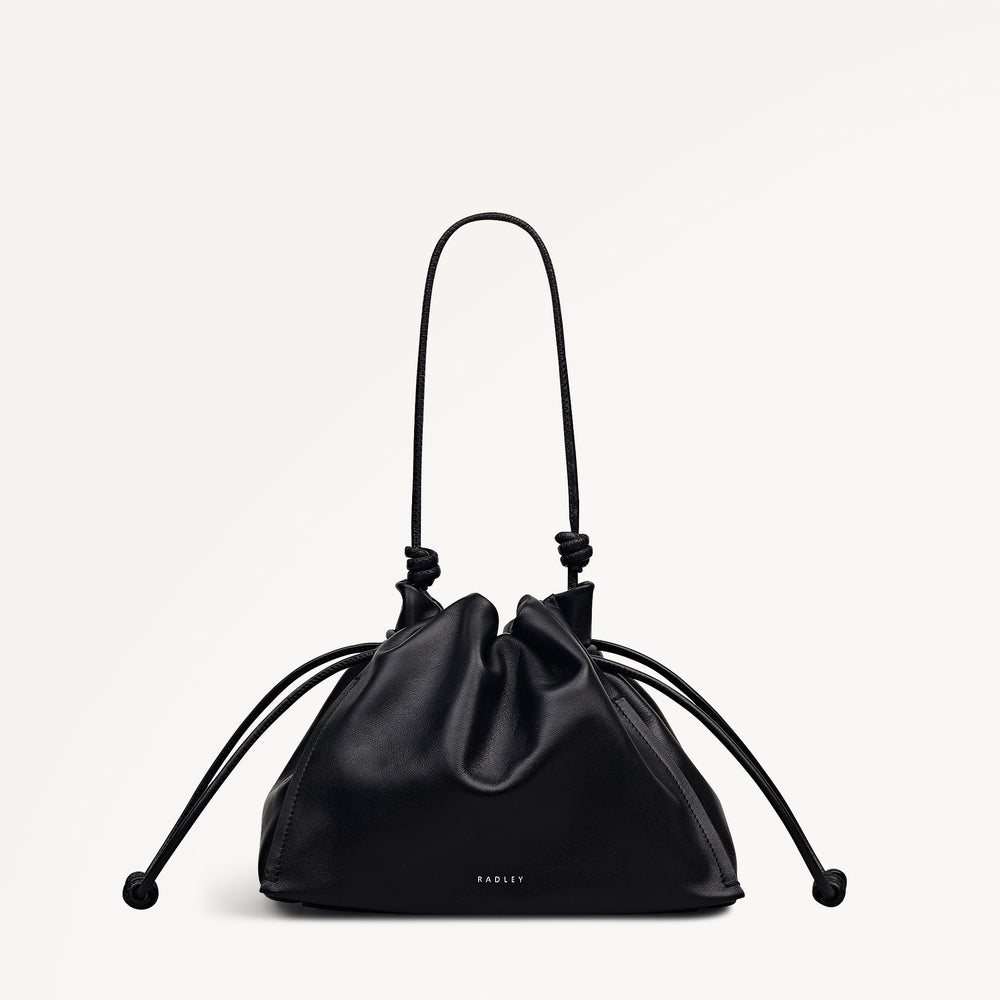 The Roxburgh Medium Drawstring Shoulder Black - 113069