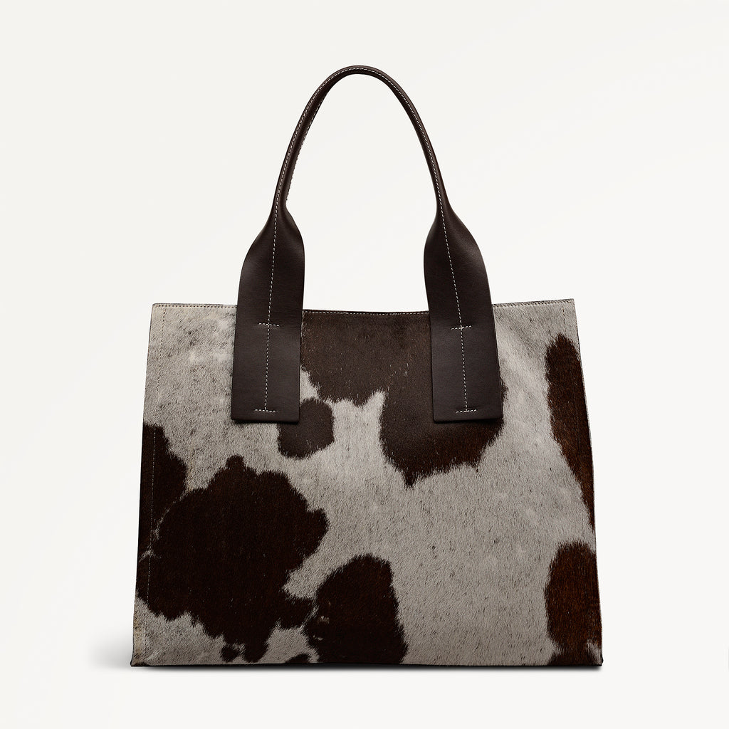 The Strand - Cow Hide Large Open Top Shoulder Dark Oak - 113075