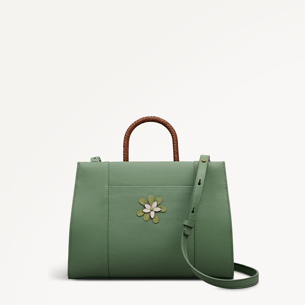 Lunar New Year - SS26 Medium Ziptop Satchel Pistachio - 113078