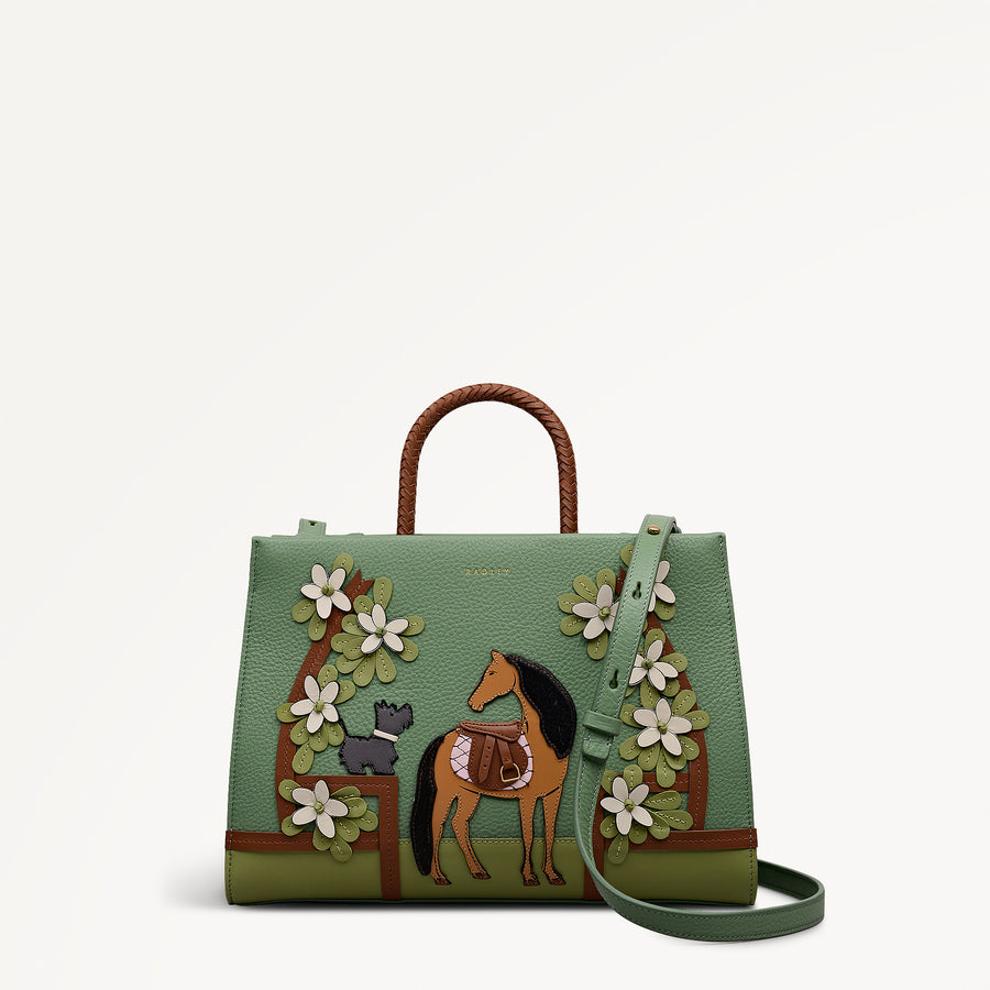 Lunar New Year - SS26 Medium Ziptop Satchel Pistachio - 113078