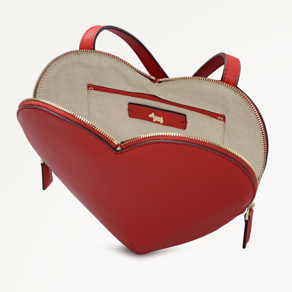 Heart Street Medium Ziptop Cross Body Poinsettia - 113080