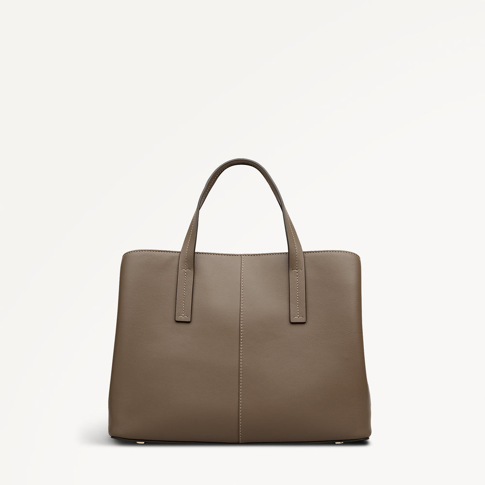 Dukes Place Medium Ziptop Satchel Coffee - 113084