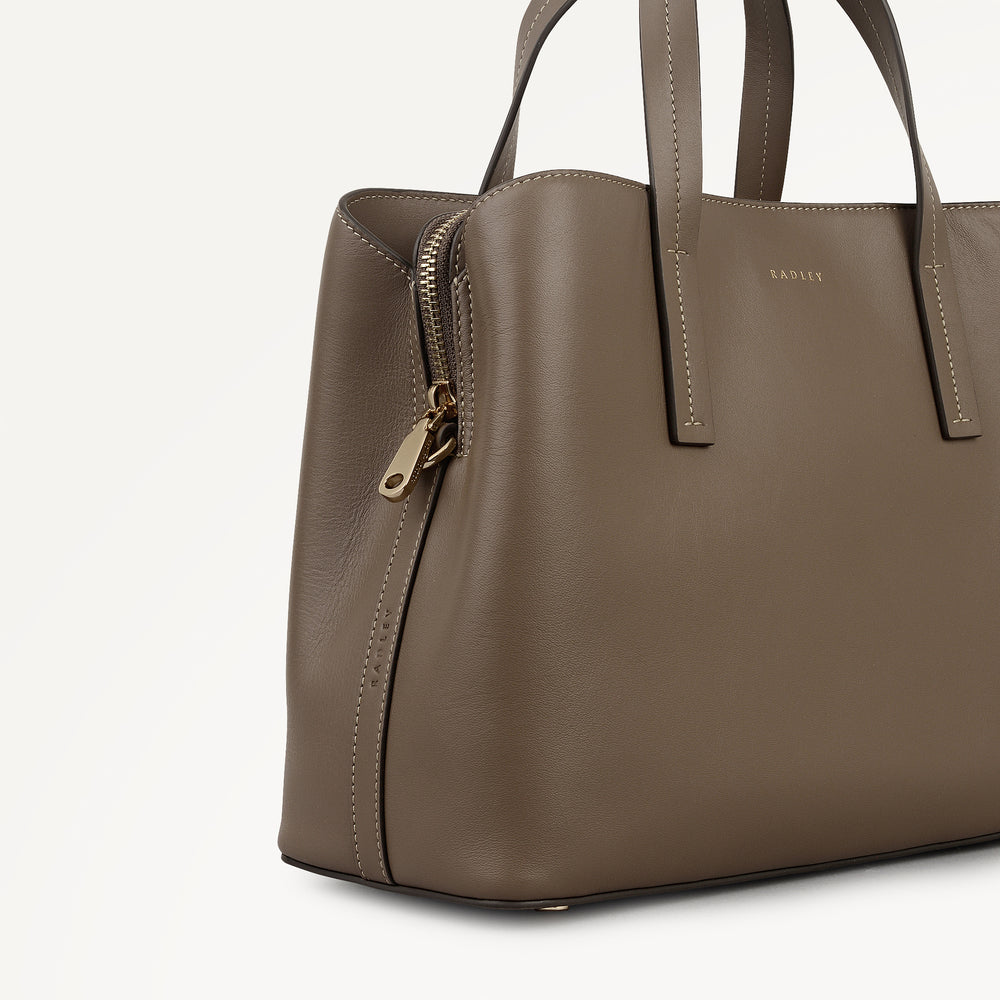 Dukes Place Medium Ziptop Satchel Coffee - 113084