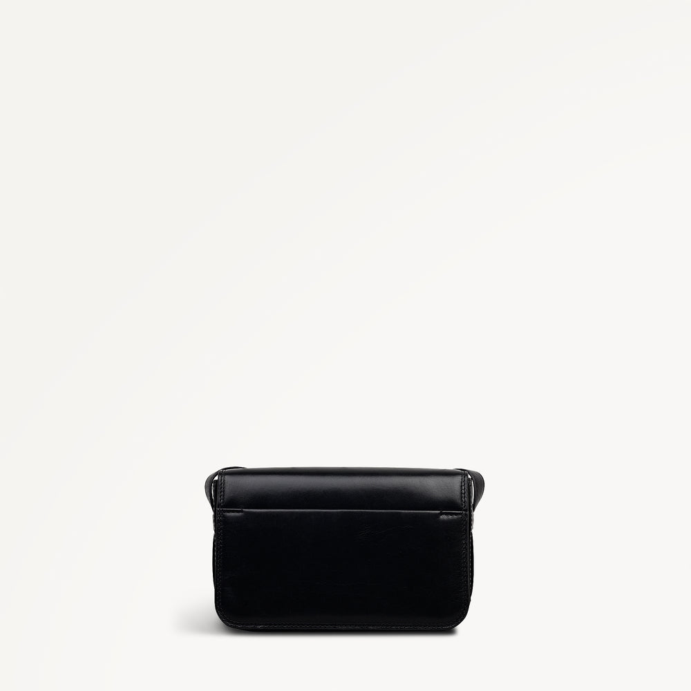 Pocket Street Small Flapover Cross Body Black - 113086