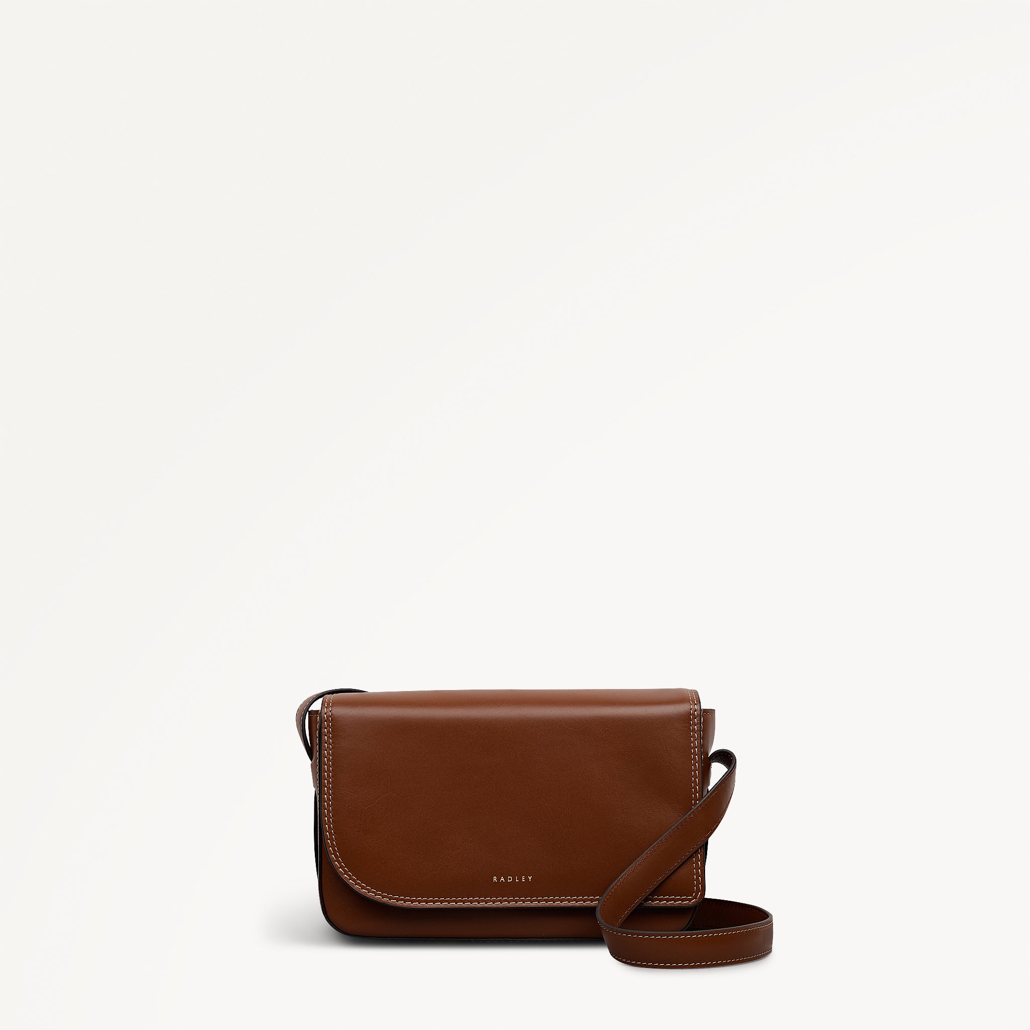 Pocket Street Small Flapover Cross Body Cognac - 113087