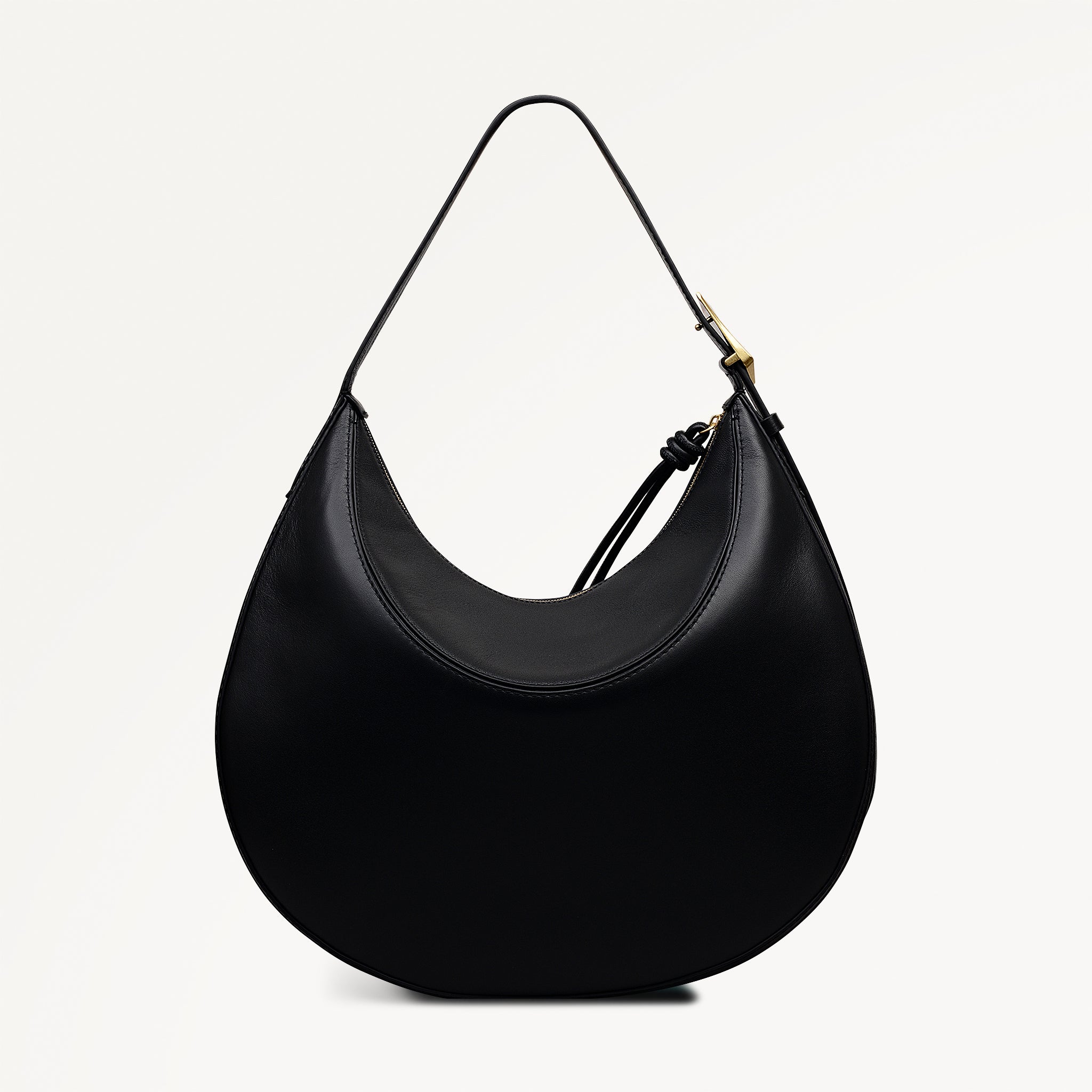 Bliss Crescent Large Ziptop Shoulder Black - 113089