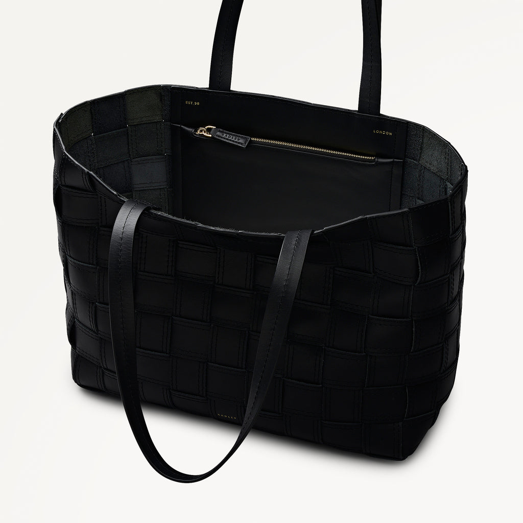 The Abbey Large Open Top Tote Black - 113091