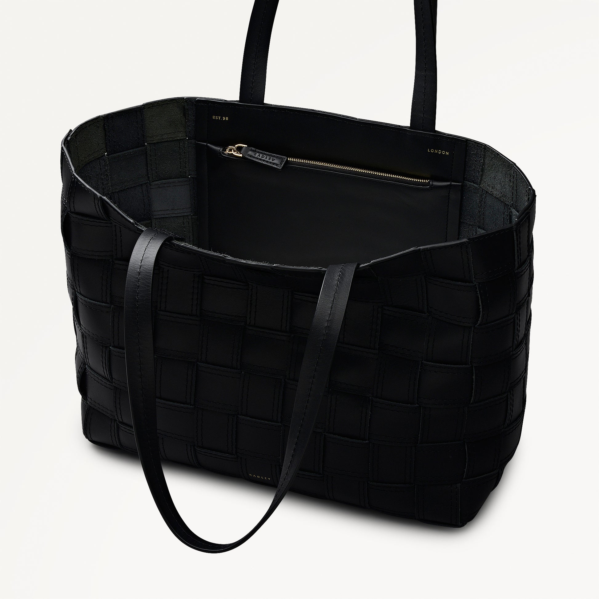 The Abbey Large Open Top Tote Black - 113091
