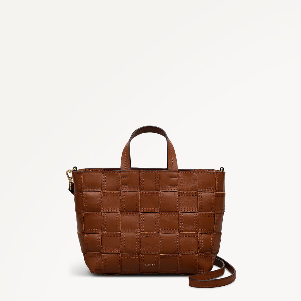 The Abbey Small Open Top Grab Cognac - 113095
