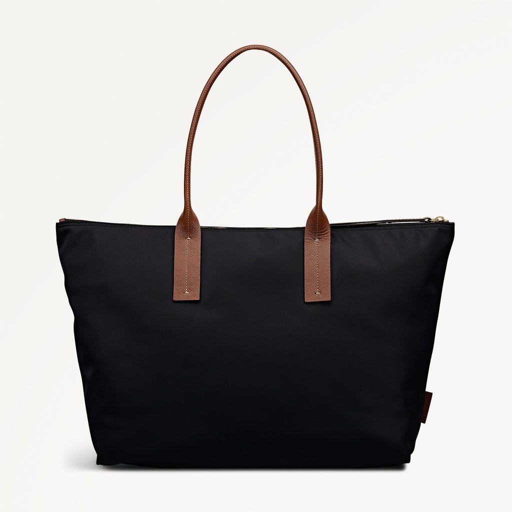 THE TOWNLEY LARGE ZIPTOP TOTE BLACK - 113103