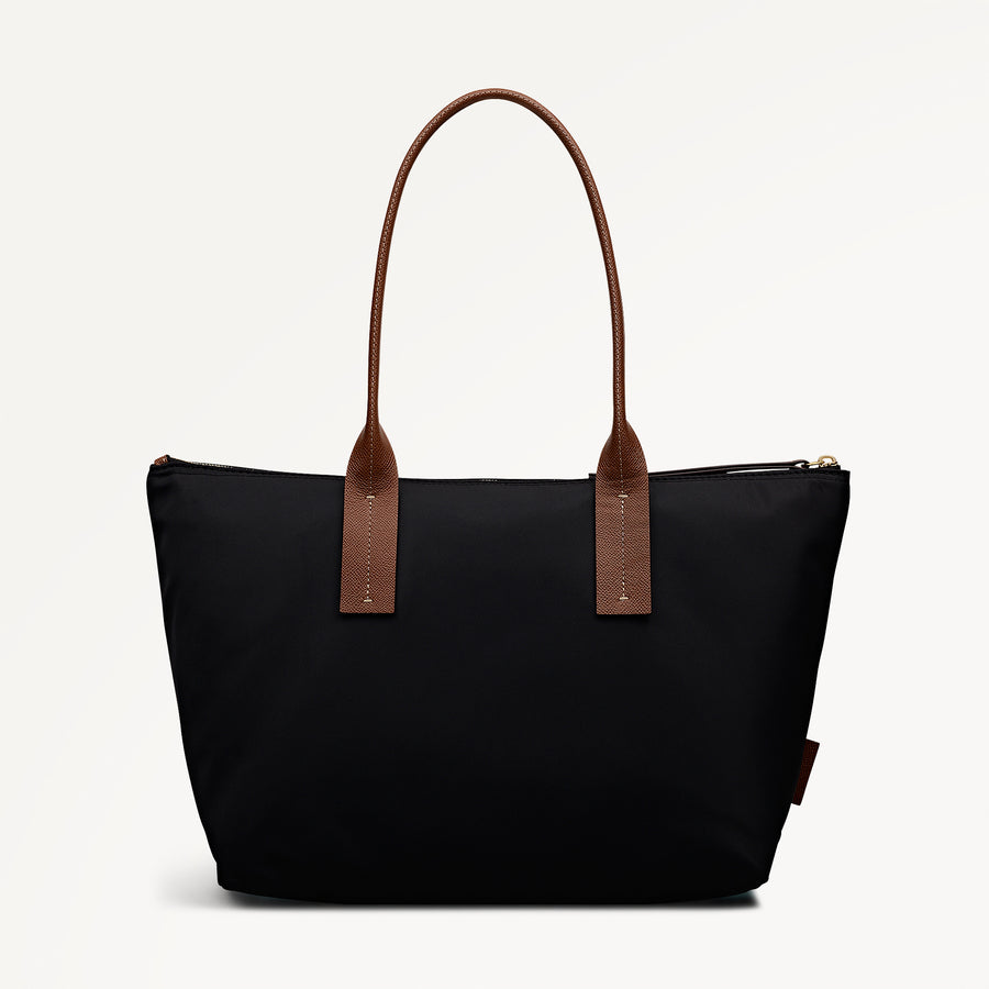 THE TOWNLEY MEDIUM ZIPTOP Satchel BLACK - 113104