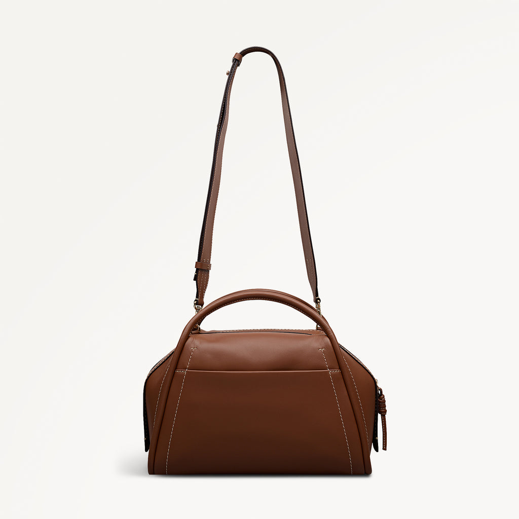 The Golborne Medium Ziptop Grab Cognac - 113116