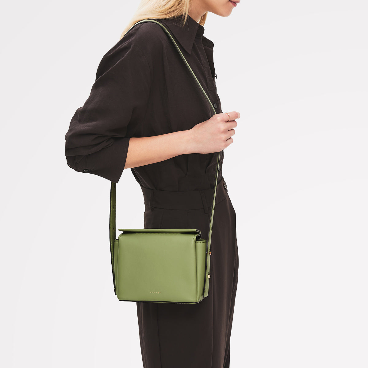The Selina Small Flapover Cross Body Apple - 113124