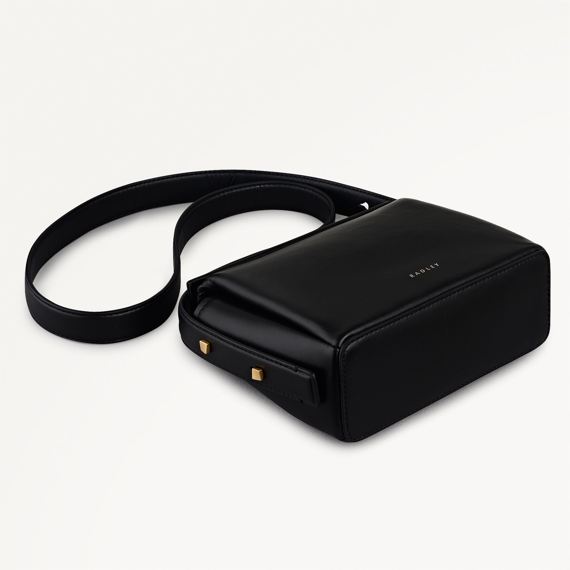 The Selina Small Flapover Cross Body Black - 113125