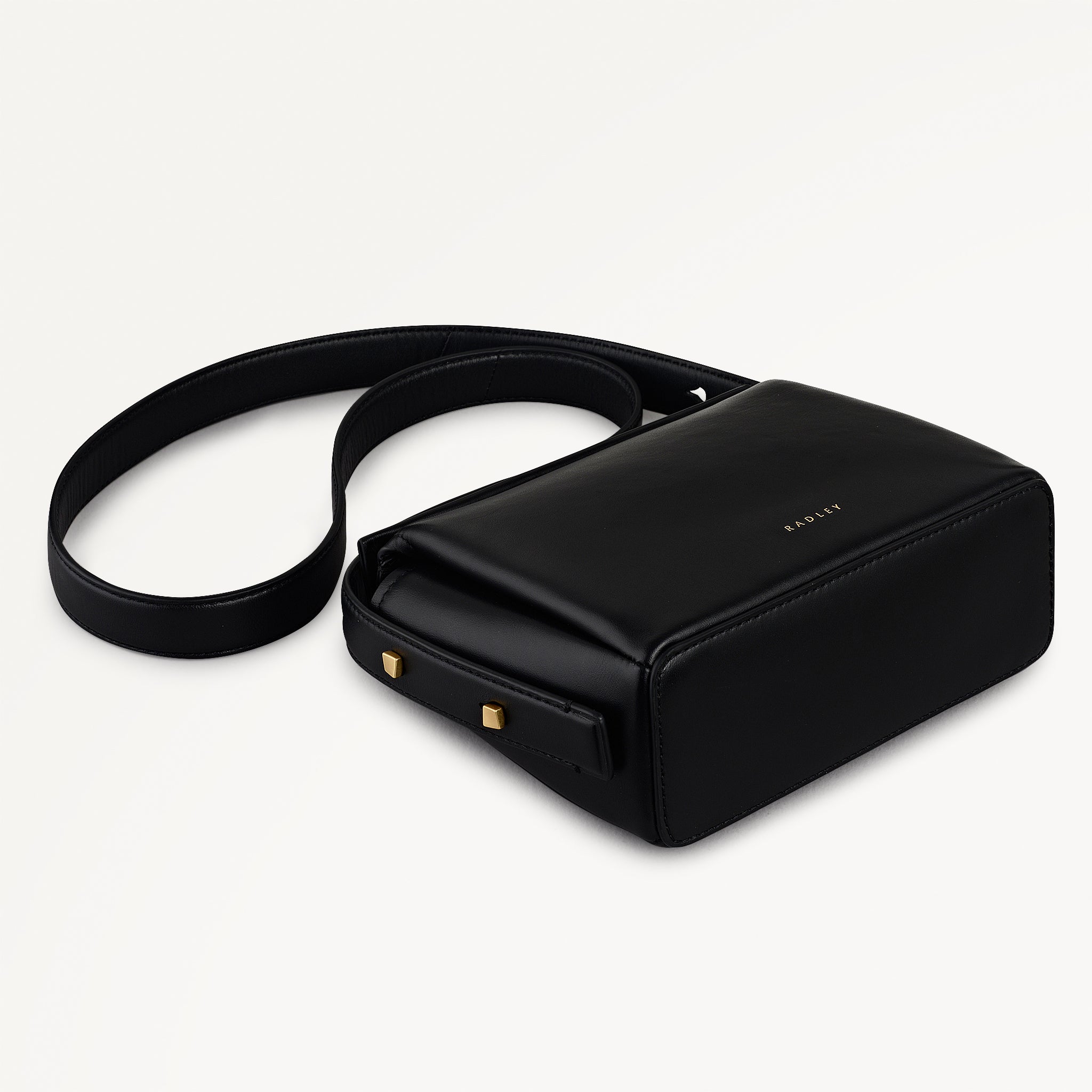 The Selina Small Flapover Cross Body Black - 113125