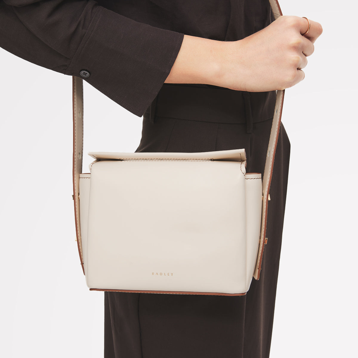 The Selina Small Flapover Cross Body Salt - 113126
