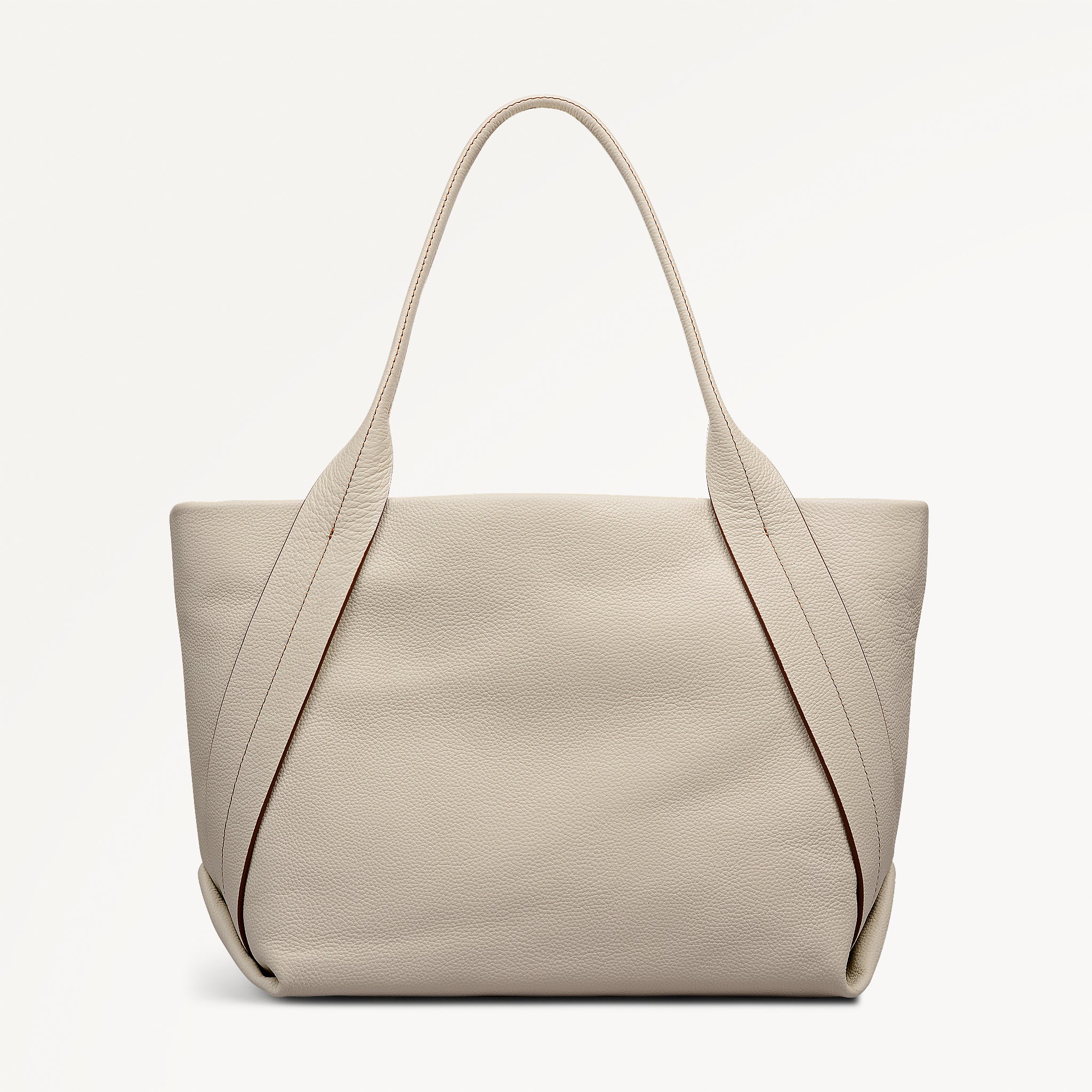 The Evie Medium Ziptop Shoulder Salt - 113131