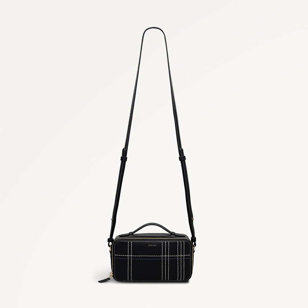 Calvert Way - Check Micro Phone Cross Body Black - 113136