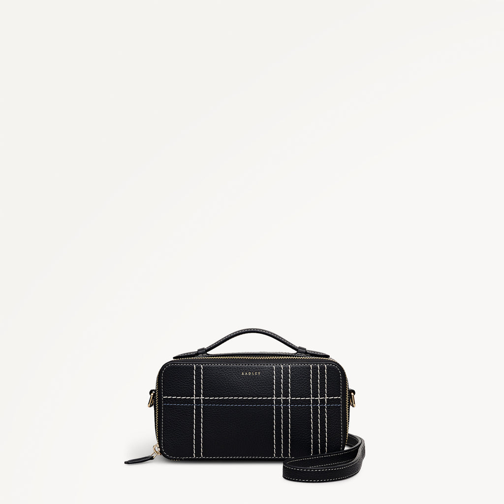 Calvert Way - Check Micro Phone Cross Body Black - 113136