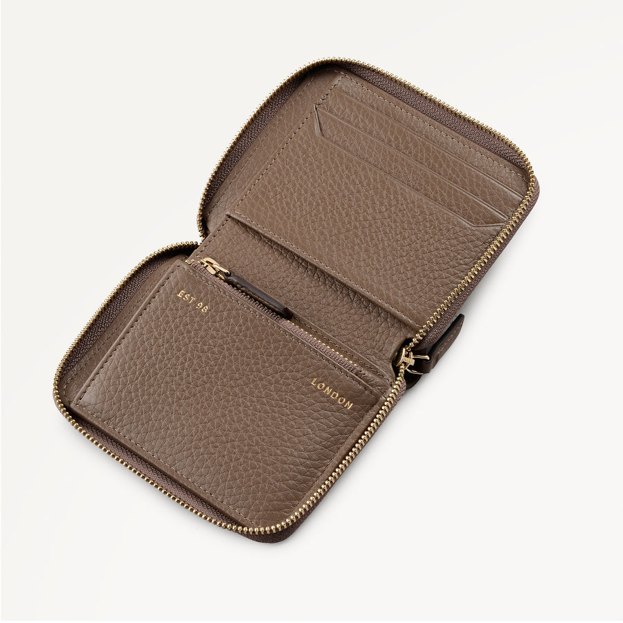 The Chancery Medium Zip Around Wallet Coffee - 113152