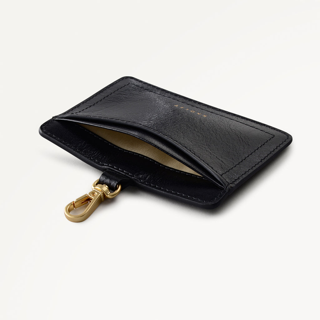 The Chancery - High Shine Medium Card Holder Black - 113155