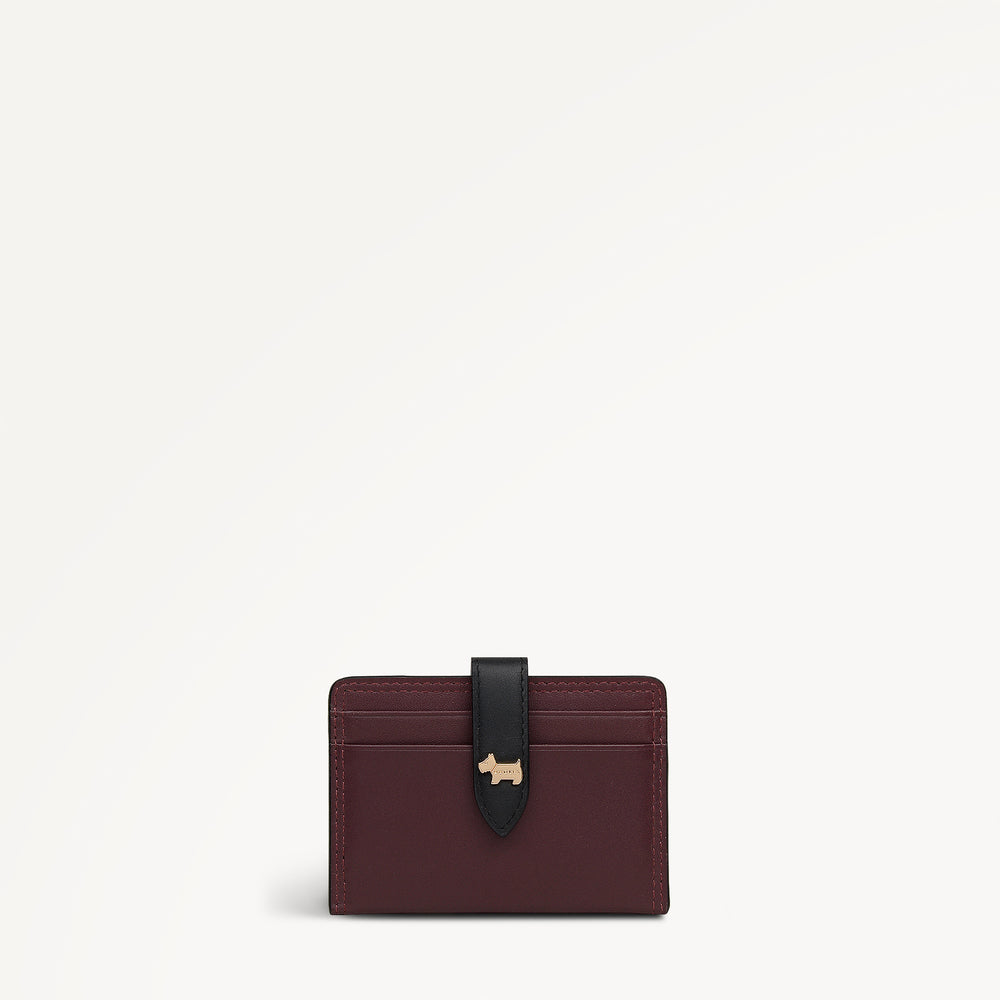 Willis Street Small Card Holder Dark Cherry - 113158
