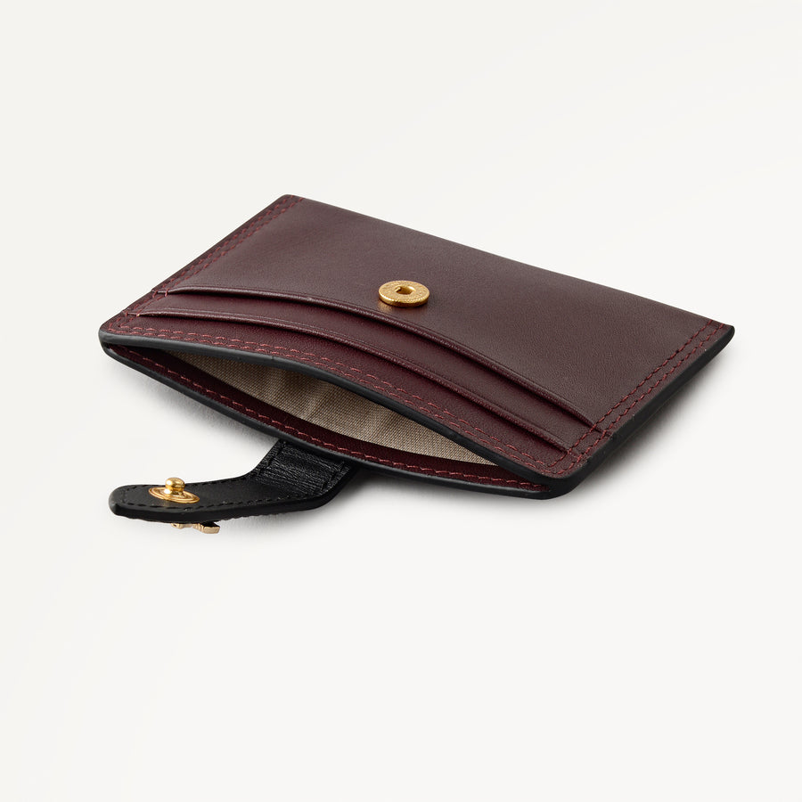 Willis Street Small Card Holder Dark Cherry - 113158