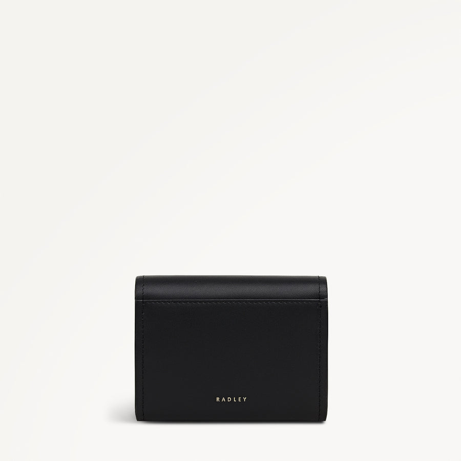 The Christina Medium Flapover Wallet Black - 113159