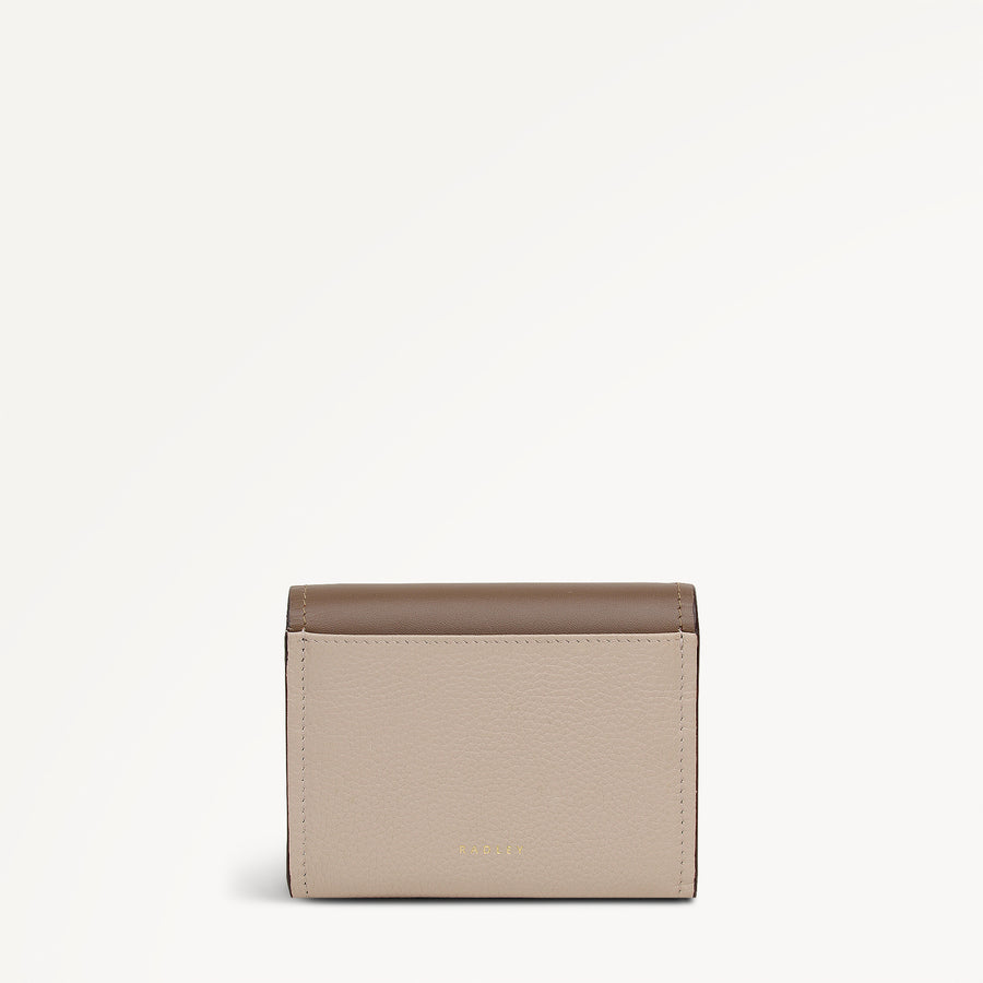The Christina - Colourblock Medium Flapover Wallet Porcini - 113160