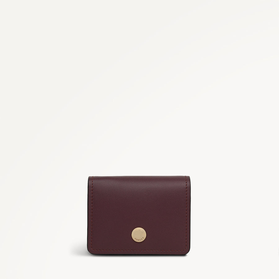 Chester Row Small Card Holder Dark Cherry - 113162