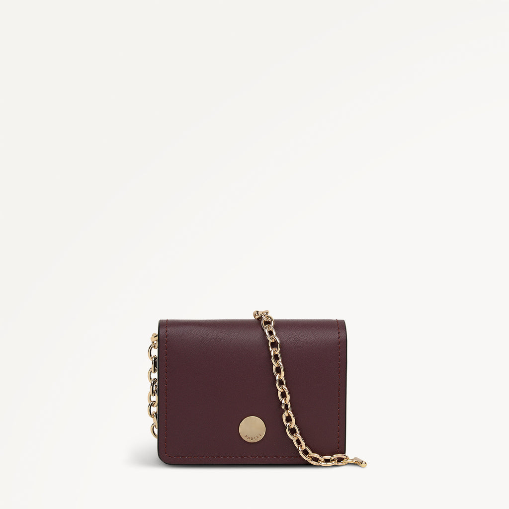 Chester Row Small Card Holder Dark Cherry - 113162