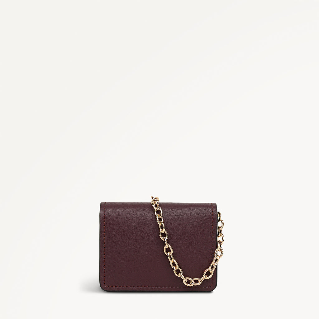 Chester Row Small Card Holder Dark Cherry - 113162