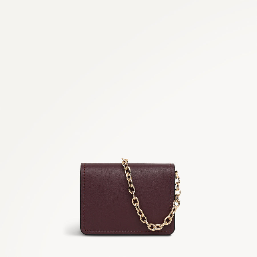 Chester Row Small Card Holder Dark Cherry - 113162