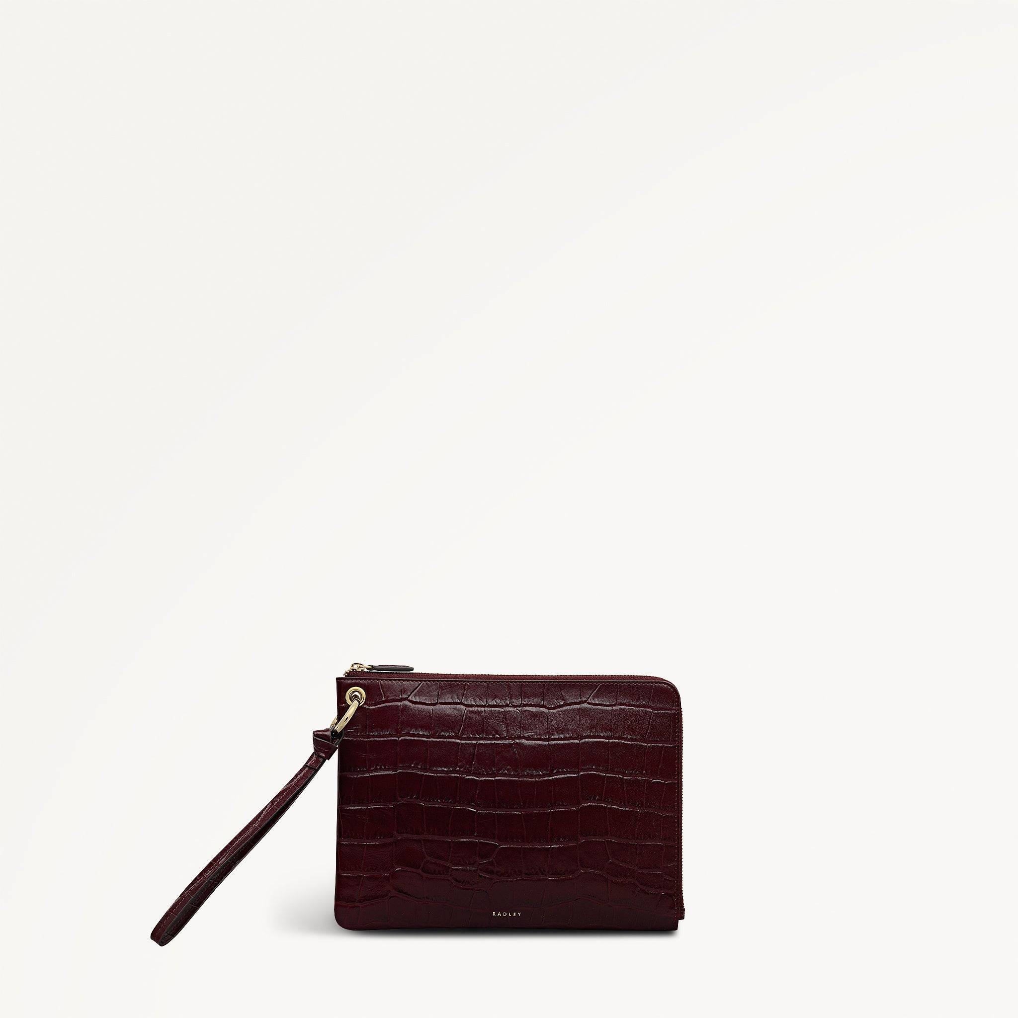 Elms Crescent Medium Multi-Compartment Pouch Dark Cherry - 113164