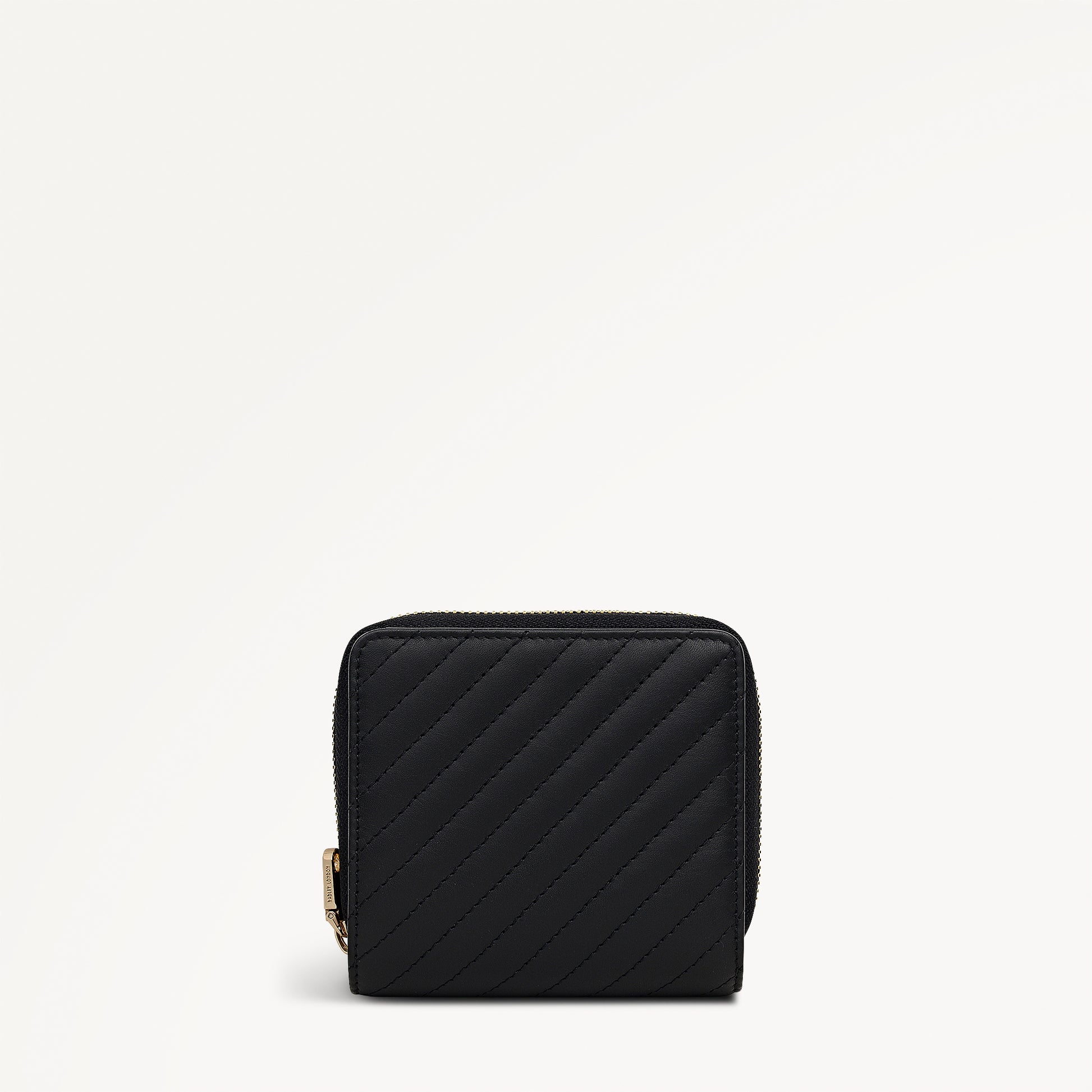 Dukes Place Quilted Medium Zip Around Wallet in Black- 113166